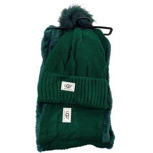 Knitted Hat Ugg Scarf And Beanie Set UGG Accessories Ugg Pom Pom